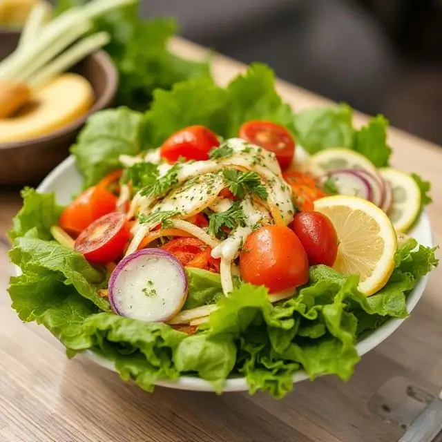 Customer photo of a salad