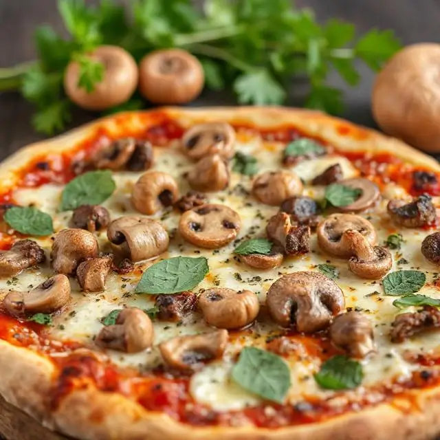 Mushroom pizza
