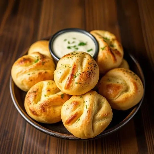 Garlic knots appetizer