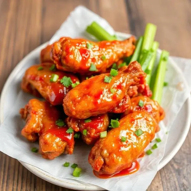 Spicy chicken wings