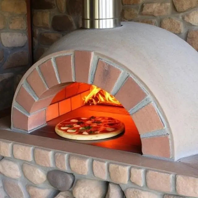 Wood-fired pizza oven